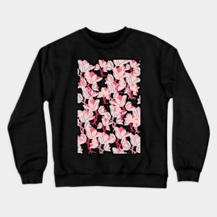 Pink flower pattern Crewneck Sweatshirt